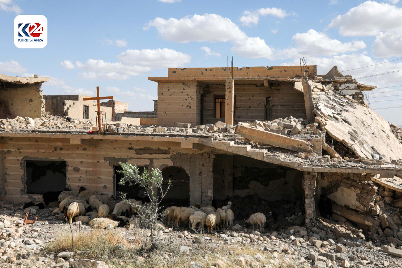 A view of a destroyed building in Sinjar. (Photo AFP)